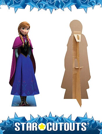 Figurine en carton Disney La Reine des Neiges Anna (Mini Format) Hauteur 96 cm