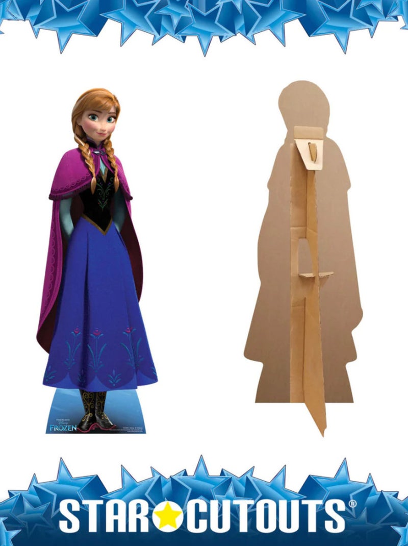 Figurine en carton Disney La Reine des Neiges Anna (Mini Format) Hauteur 96 cm Bleu - Kiabi