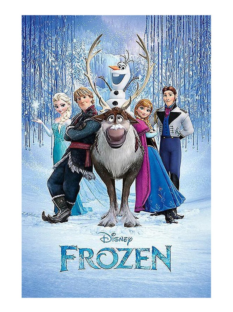 Figurine en carton Disney La Reine des Neiges Anna (Mini Format) Hauteur 96 cm Bleu - Kiabi