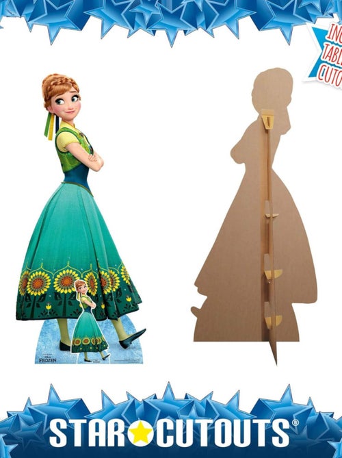 Figurine en carton Disney La Reine des neiges : Une fête givrée Anna Hauteur 168 CM - Kiabi