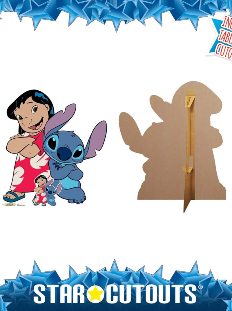 Figurine en carton Disney Lilo et Stitch les bras croisés- 114 cm Multicolore - Kiabi