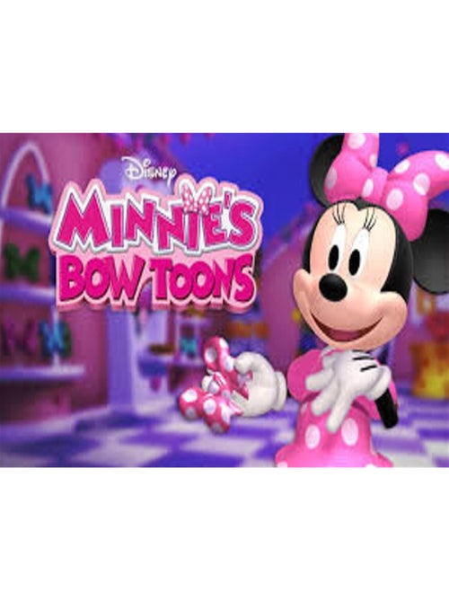 Figurine en carton Disney Minnie avec une robe rose à pois blanc et le chaton Figaro qui sourient 89 - Kiabi