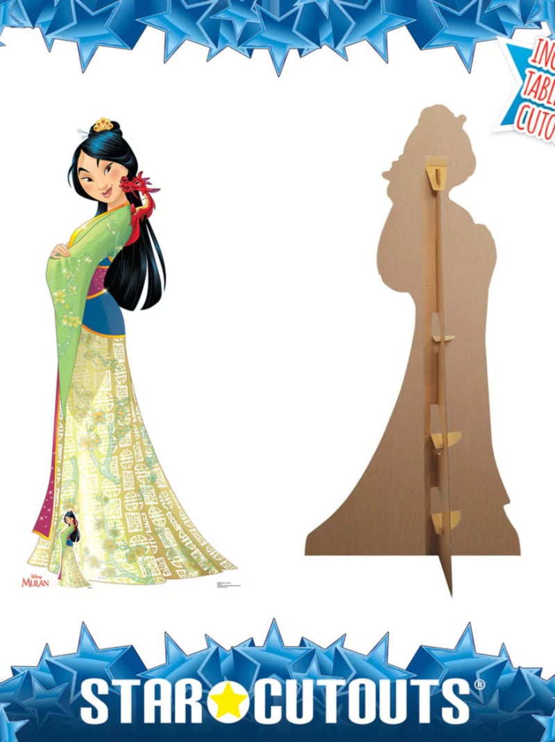Figurine en carton Disney Mulan et Mushu Hauteur 177 cm Vert - Kiabi