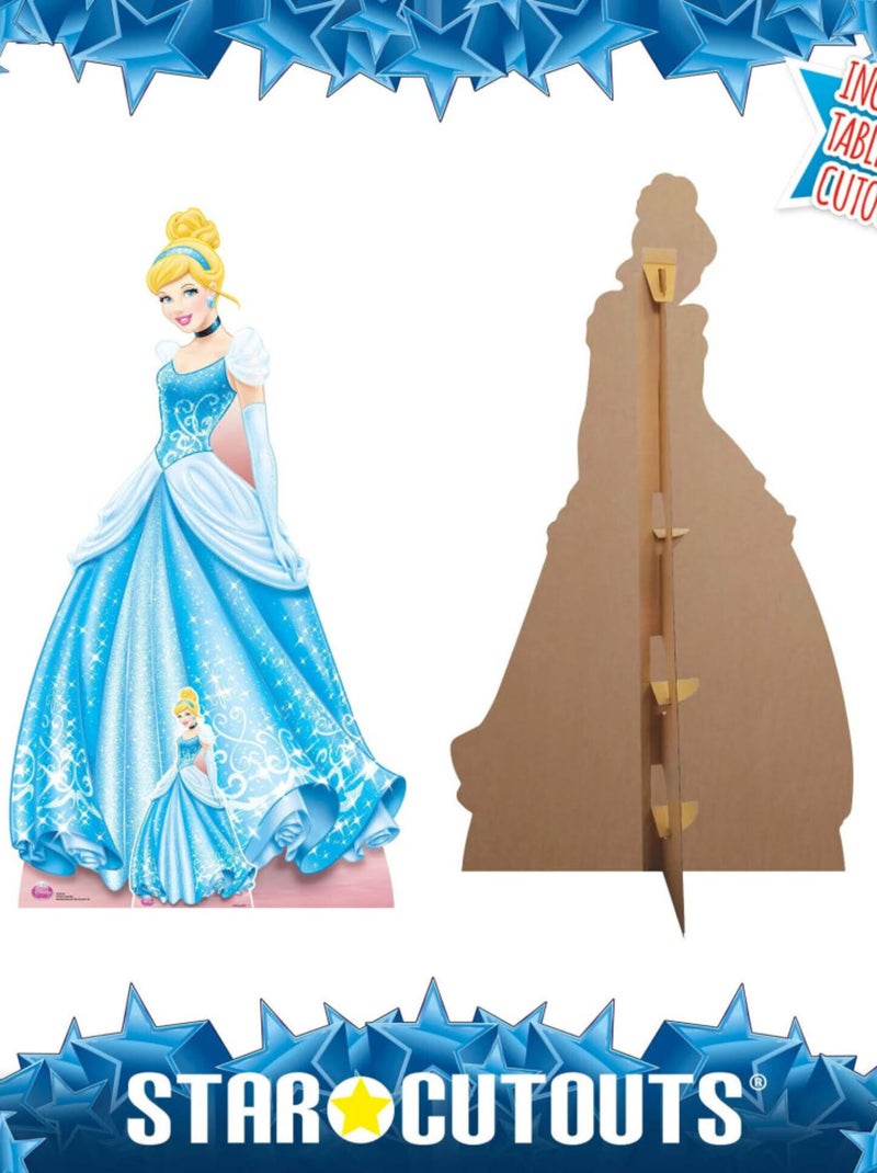 Figurine en carton  Disney Princesse Cendrillon H 176 CM Bleu - Kiabi