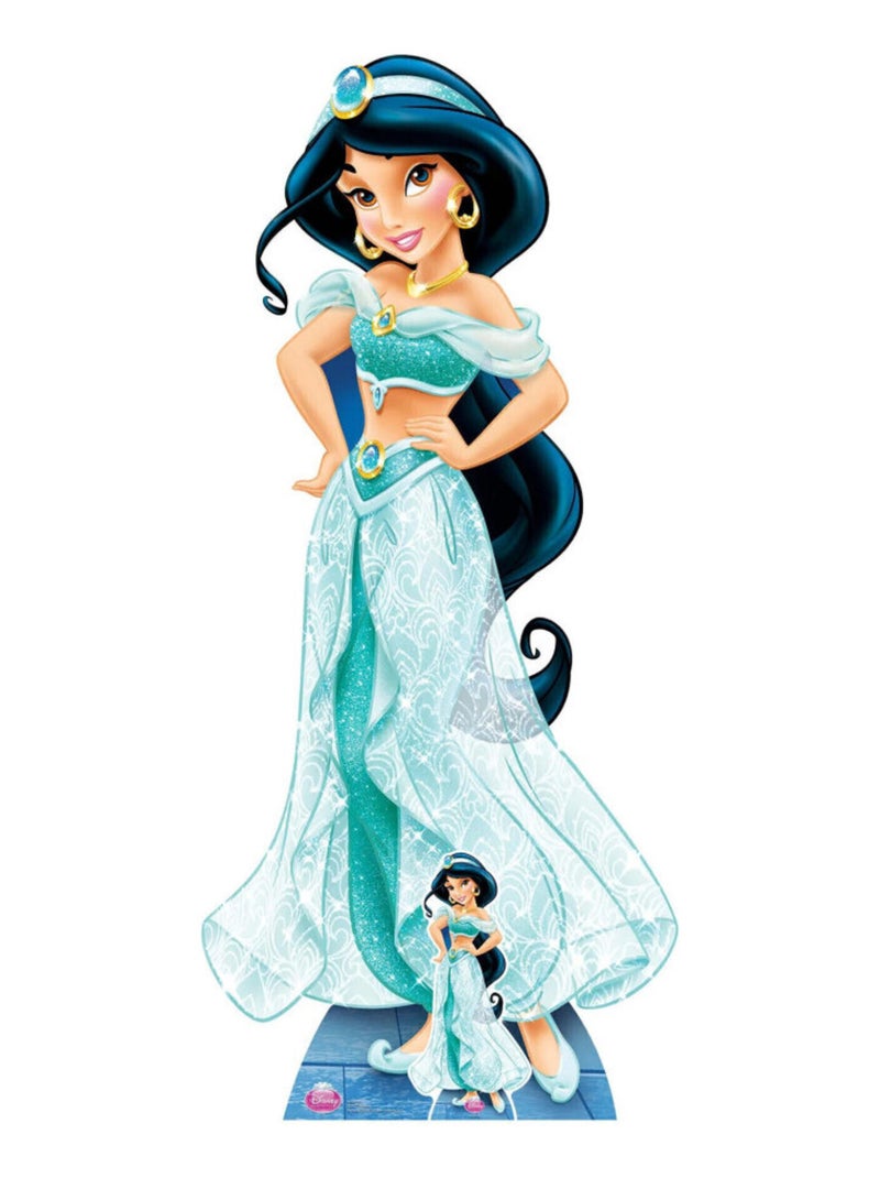 Figurine en carton  Disney Princesse Jasmine H 163 CM Bleu - Kiabi