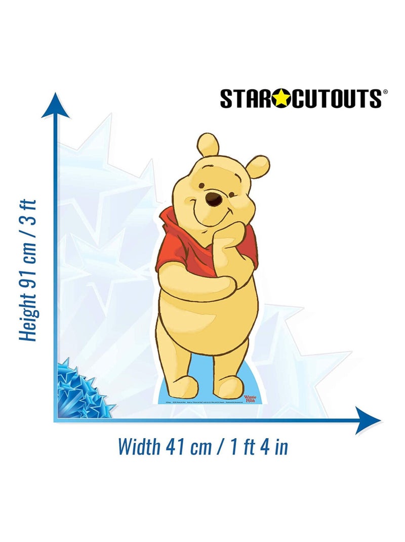 Figurine en carton  Disney Winnie l'Ourson H 91 CM Jaune - Kiabi
