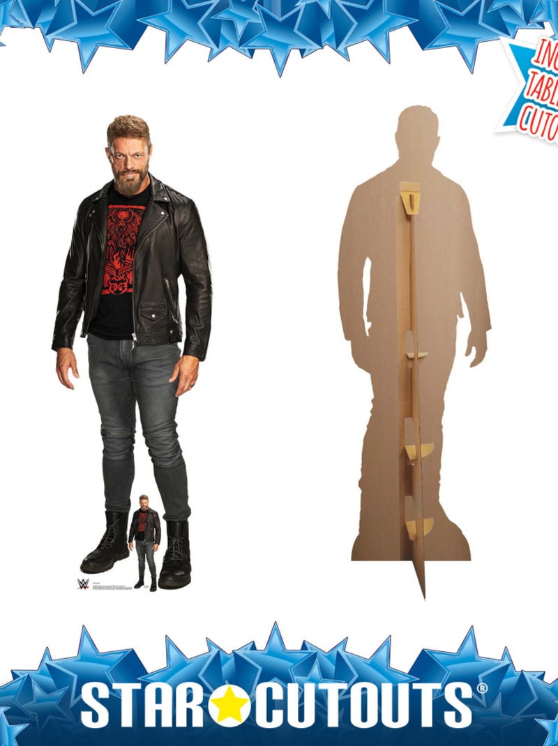 Figurine en carton Edge tout de noir vêtu - Catcheur WWE - Haut 196 cm Noir Noir - Kiabi