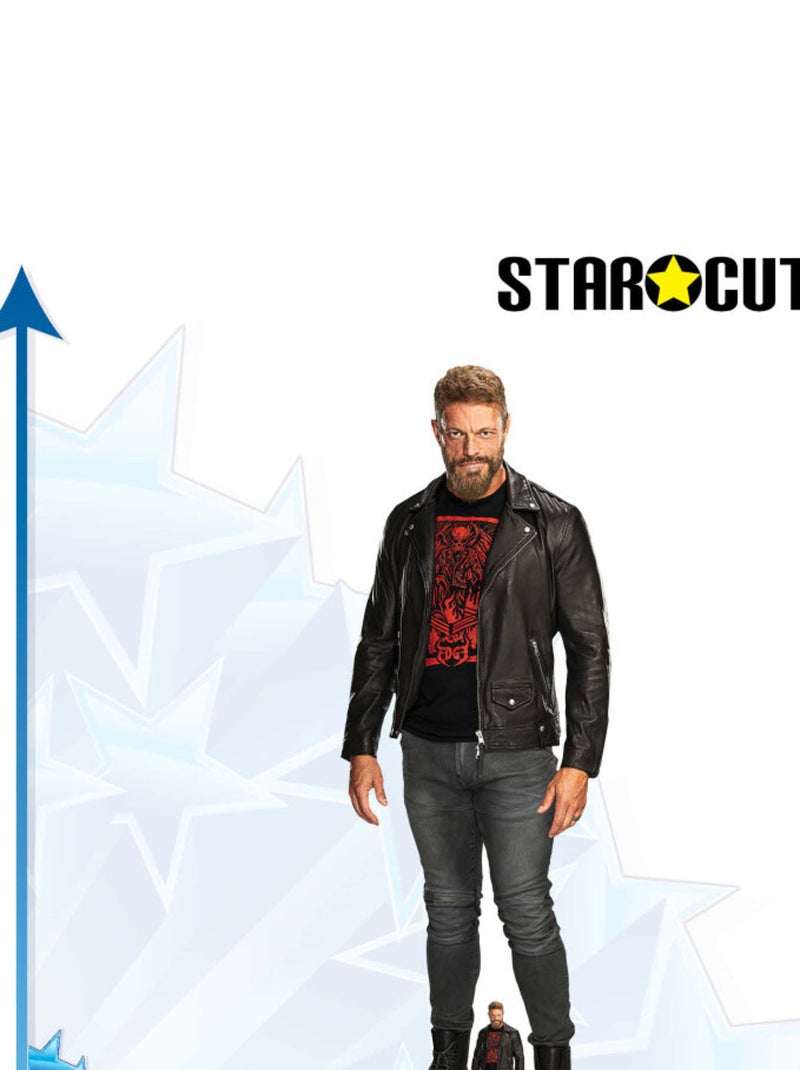 Figurine en carton Edge tout de noir vêtu - Catcheur WWE - Haut 196 cm Noir Noir - Kiabi