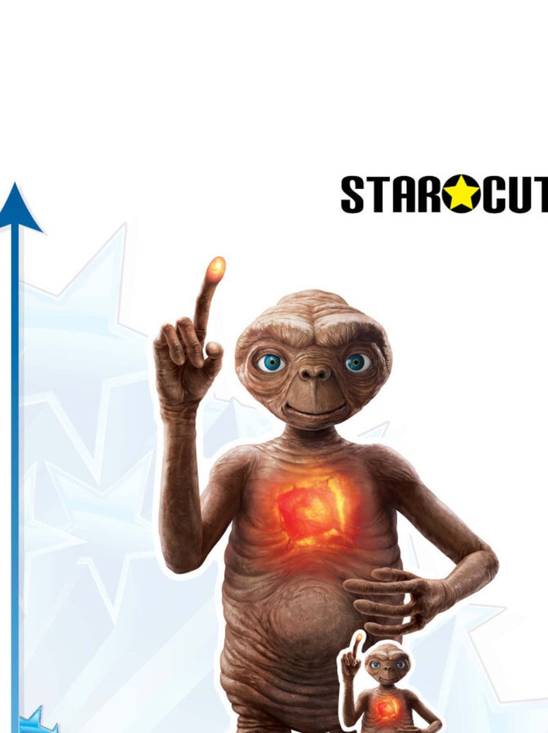 Figurine en carton  E.T l'Extra-Terrestre -Téléphone Maison - Edition 40ème anniversaire - Haut 121 Marron - Kiabi