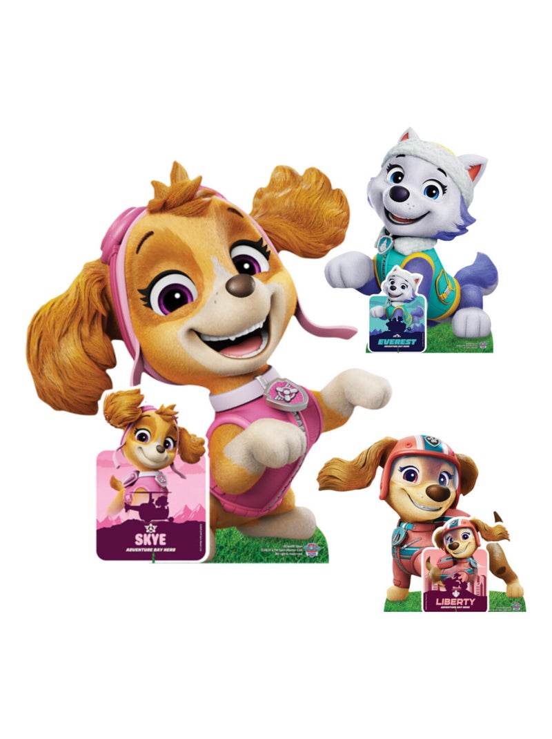 Figurine en carton Everest, Stella et Liberty et  un jeu de memory Pat'patrouille Multicolore - Kiabi