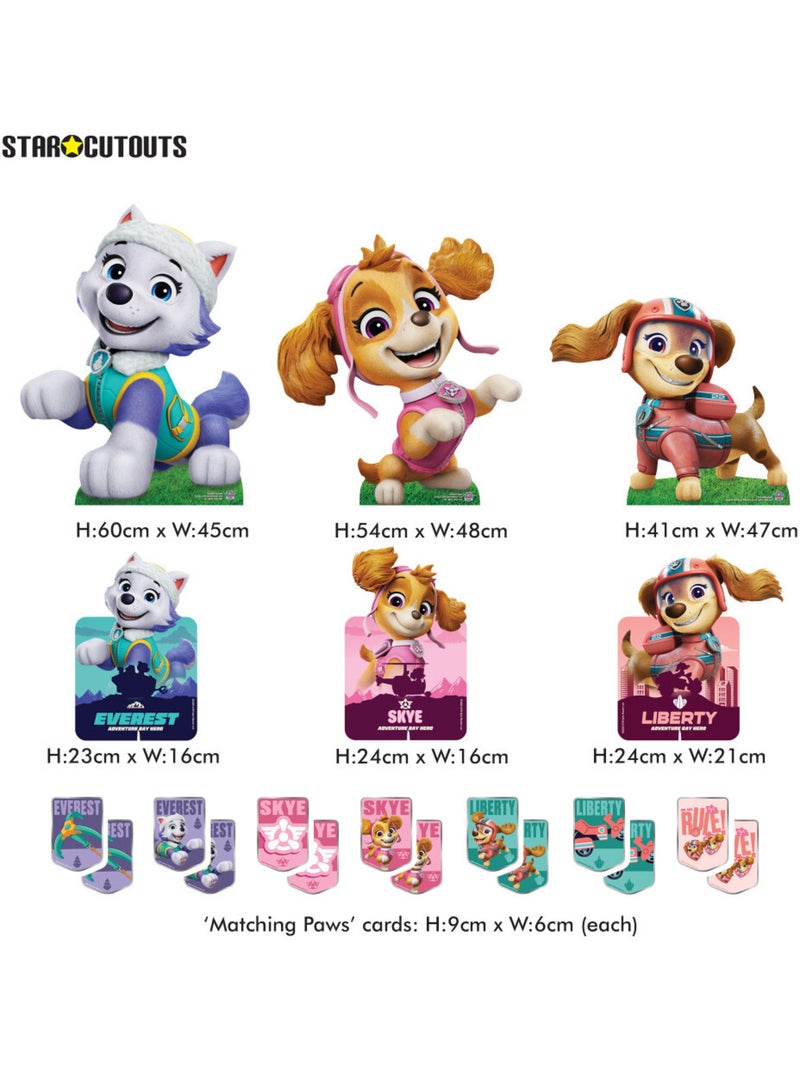Figurine en carton Everest, Stella et Liberty et  un jeu de memory Pat'patrouille Multicolore - Kiabi
