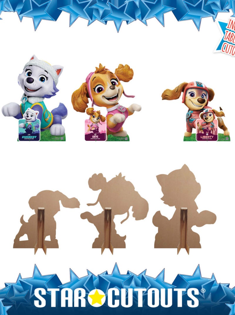 Figurine en carton Everest, Stella et Liberty et  un jeu de memory Pat'patrouille Multicolore - Kiabi