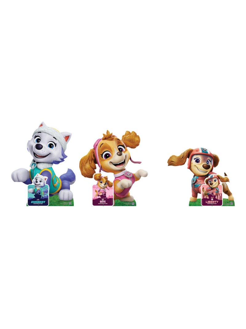 Figurine en carton Everest, Stella et Liberty et  un jeu de memory Pat'patrouille Multicolore - Kiabi