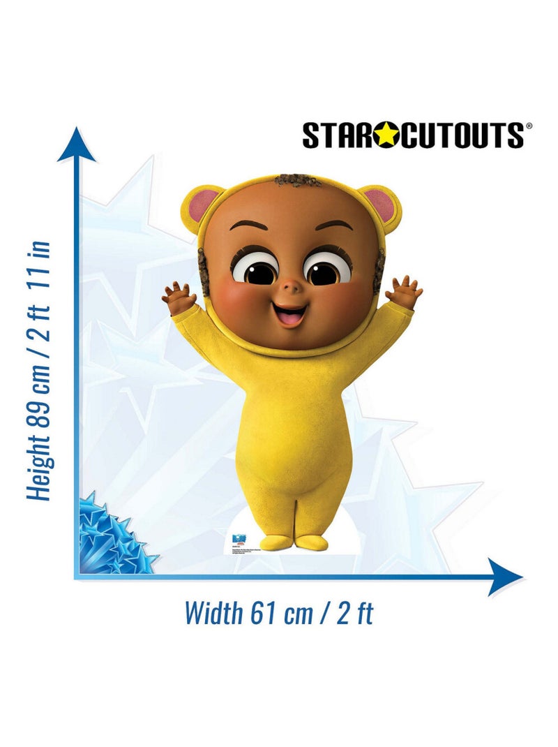 Figurine en carton figurine en carton Baby boss Eric bebe jaune - Haut 89 cm Jaune - Kiabi