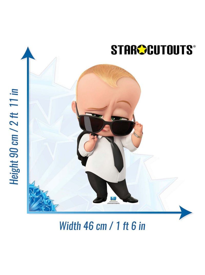 Figurine en carton figurine en carton Baby boss lunettes de soleil veste sur l'epaule - Haut 90 cm Multicolore - Kiabi