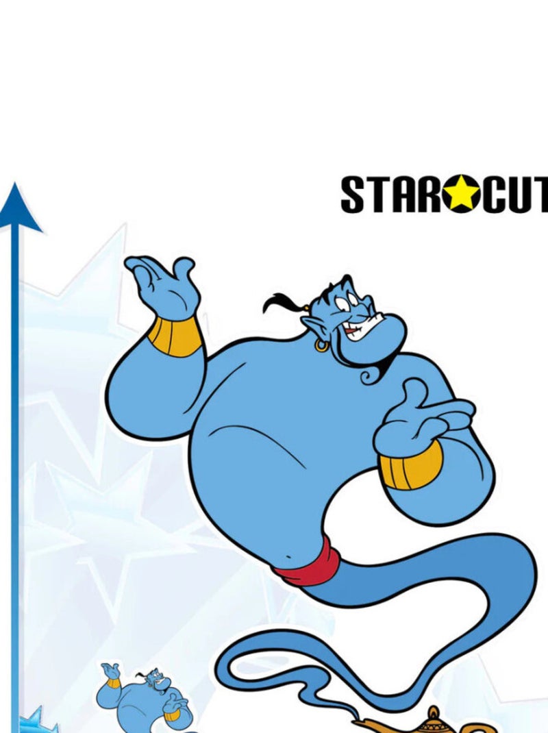 Figurine en carton Genie d'Aladdin Disney Hauteur 88 CM Bleu - Kiabi