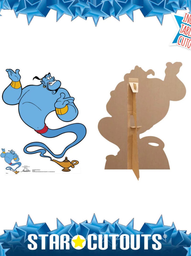 Figurine en carton Genie d'Aladdin Disney Hauteur 88 CM Bleu - Kiabi