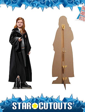 Figurine en carton Ginny Weasley avec baguette magique en uniforme Griffondor Film Harry Potter 168