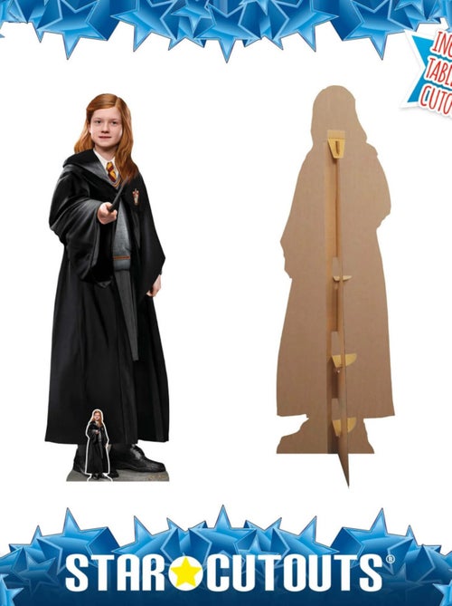 Figurine en carton  Ginny Weasley avec baguette magique en uniforme Griffondor Film Harry Potter 168 - Kiabi