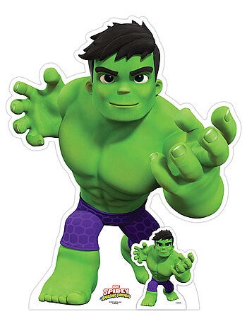 Figurine en carton Hulk – Spidey et ses amis extraordinaires - Haut 95 cm