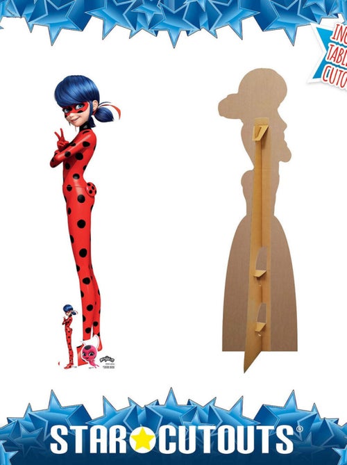 Figurine en carton Ladybug - Miraculous Ladybug et Chat et une mini-figurine- H 136 cm - Kiabi