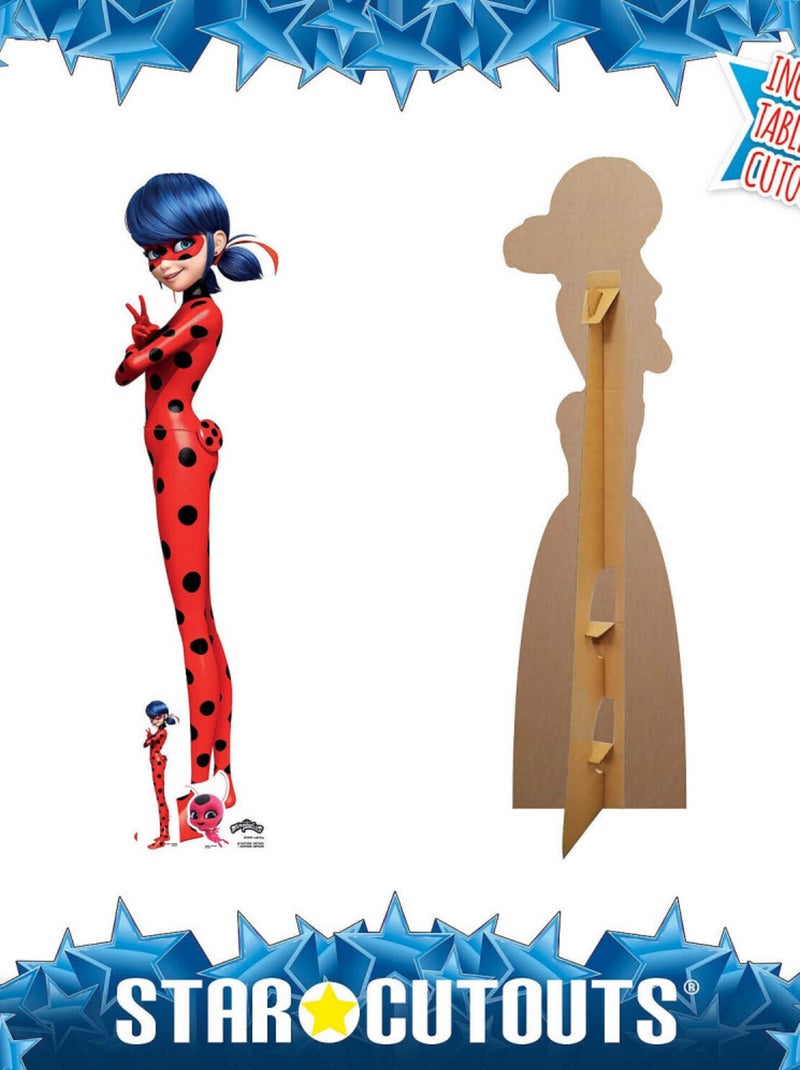 Figurine en carton Ladybug - Miraculous Ladybug et Chat et une mini-figurine- H 136 cm Multicolore - Kiabi