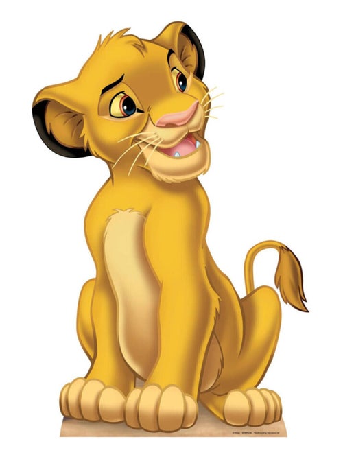 Figurine en carton  Le Roi Lion Simba Haut 84 cm - Kiabi