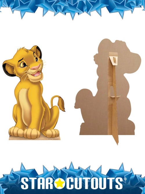 Figurine en carton  Le Roi Lion Simba Haut 84 cm - Kiabi