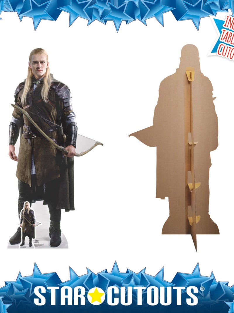 Figurine en carton  Legolas et sa tenue mythique marron et son arc - Le Seigneur des Anneaux - Haut Marron - Kiabi