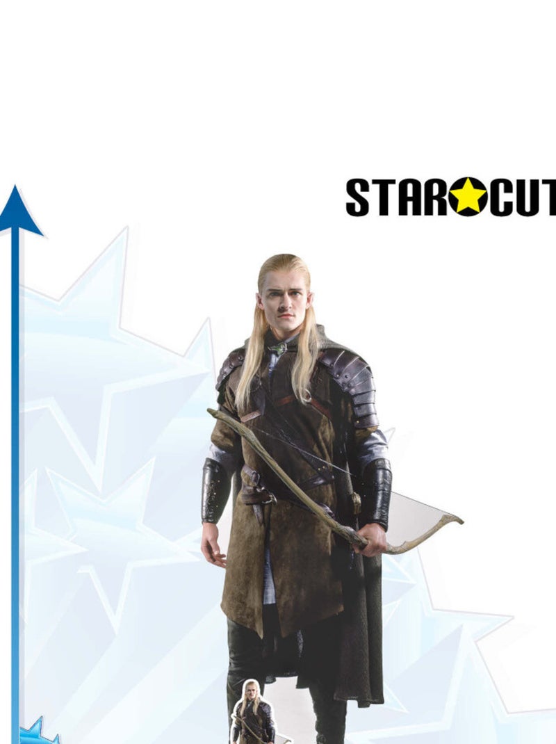 Figurine en carton  Legolas et sa tenue mythique marron et son arc - Le Seigneur des Anneaux - Haut Marron - Kiabi