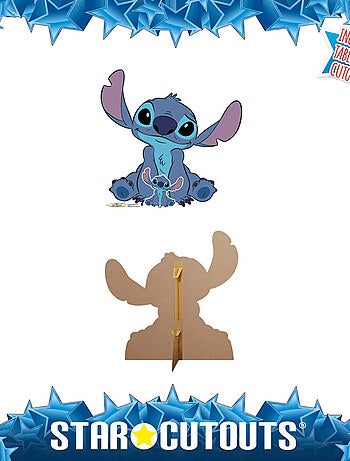 Figurine en carton Lilo et Stitch - Stitch assis - 93 cm