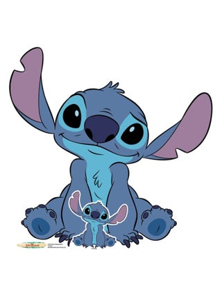 Figurine en carton Lilo et Stitch - Stitch assis - 93 cm