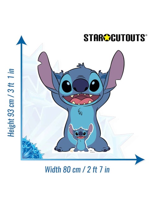 Figurine en carton Lilo et Stitch - Stitch qui sourit - 93 cm - Kiabi