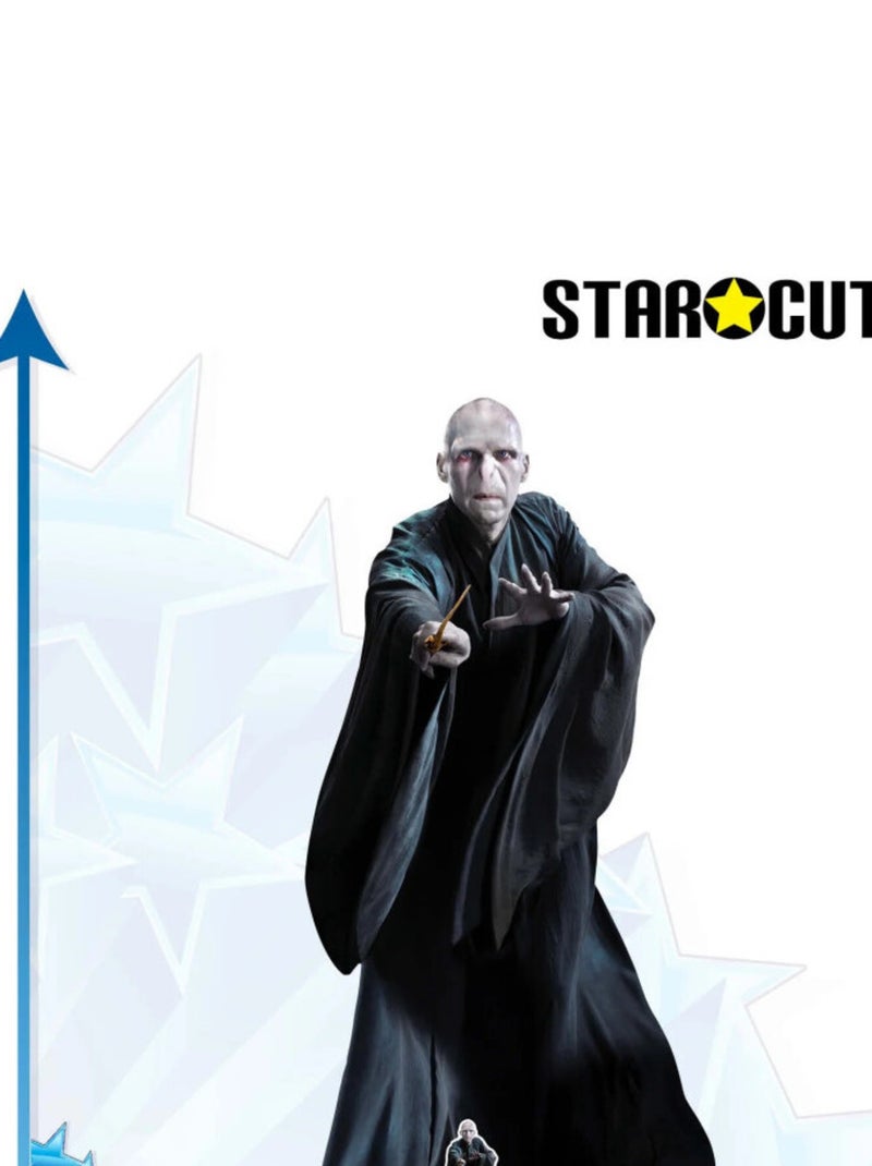 Figurine en carton  Lord Voldemort en habit de sorcier avec sa baguette magique Film Harry Potter 18 Noir Noir - Kiabi