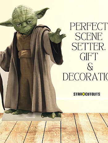 Figurine en carton Maitre Yoda Star Wars Hauteur 76 cm
