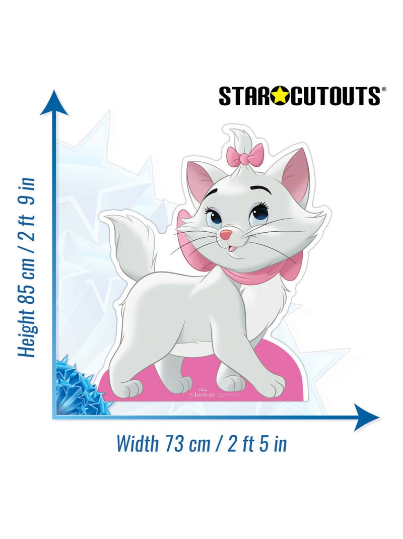 Figurine en carton Marie Disney Les Aristochats - Haut 85 cm Blanc - Kiabi