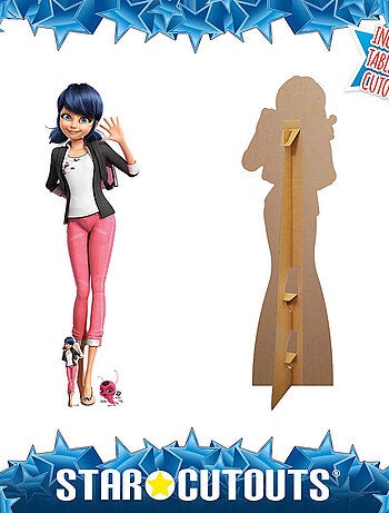 Figurine en carton Marinette Dupain-Cheng - Miraculous Ladybug et Chat une mini-figurine - H 137 cm