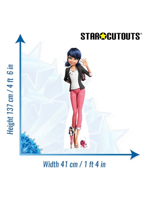 Figurine en carton Marinette Dupain-Cheng - Miraculous Ladybug et Chat une mini-figurine - H 137 cm - Kiabi