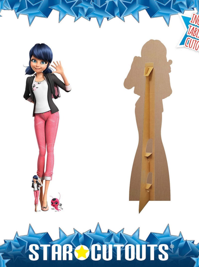 Figurine en carton Marinette Dupain-Cheng - Miraculous Ladybug et Chat une mini-figurine - H 137 cm Multicolore - Kiabi