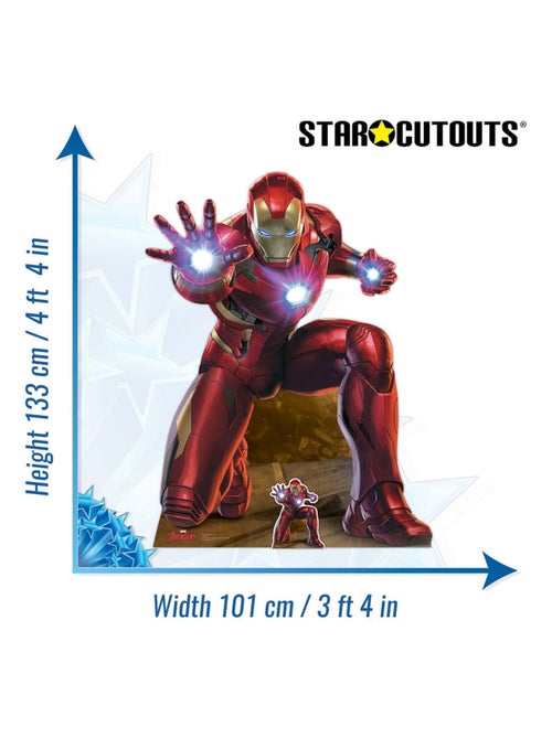 Figurine en carton Marvel - Iron Man Hauteur 133 CM - Kiabi