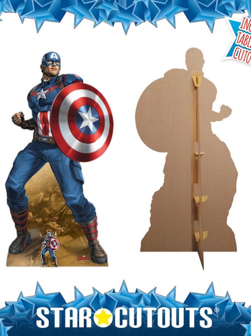 Figurine en carton Marvel Comics Captain America H 184 CM - Kiabi