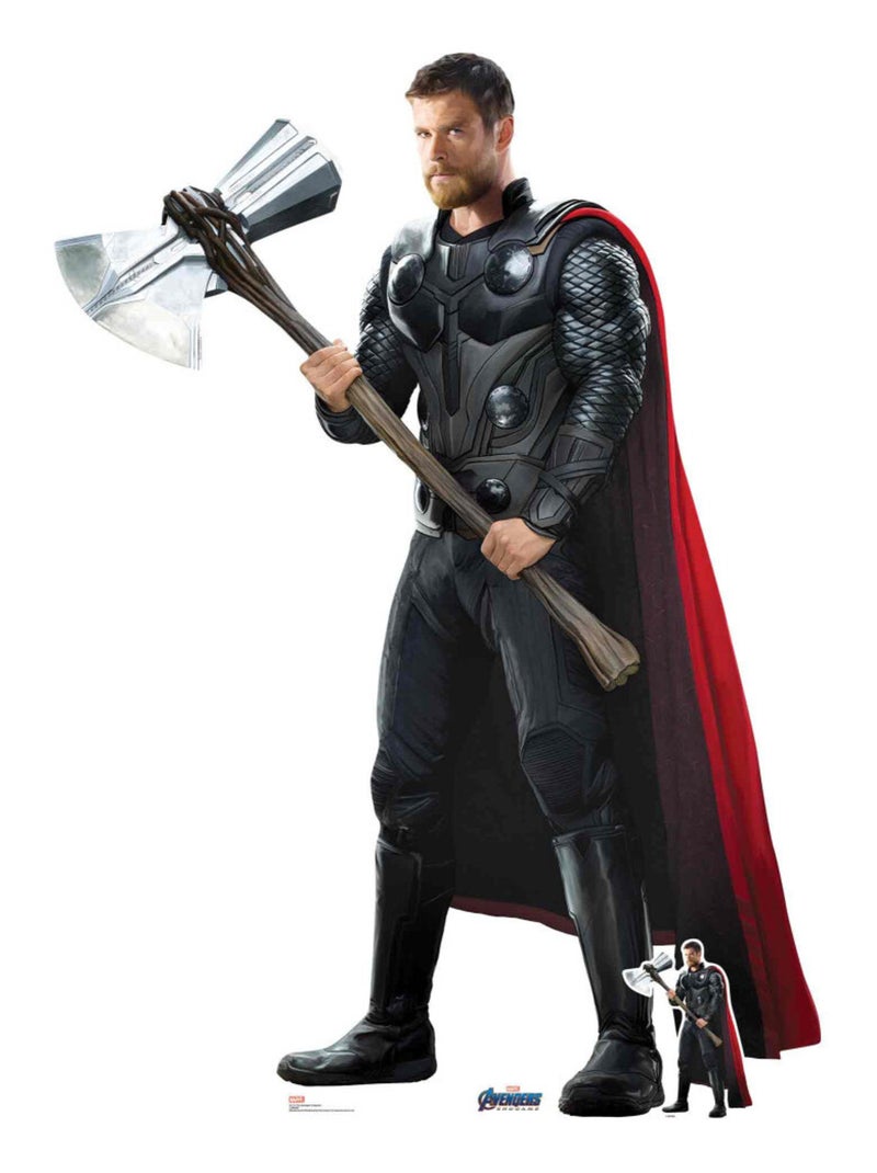 Figurine en carton Marvel Thor Chris Hemsworth Avengers Endgame H 187 CM Multicolore - Kiabi