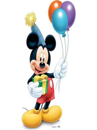 Figurine en carton  Mickey Anniversaire disney H 115 CM