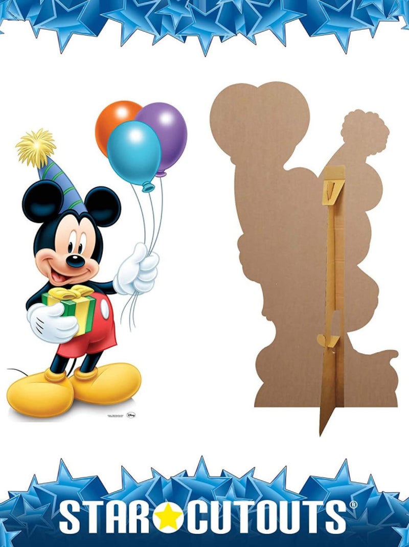 Figurine en carton  Mickey Anniversaire disney H 115 CM Rouge - Kiabi