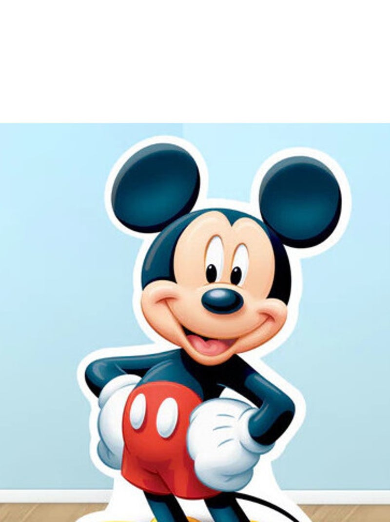 Figurine en carton Mickey Mouse Disney Hauteur 100 CM Rouge - Kiabi