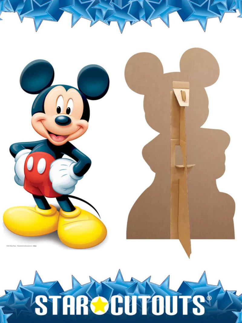 Figurine en carton Mickey Mouse Disney Hauteur 100 CM Rouge - Kiabi