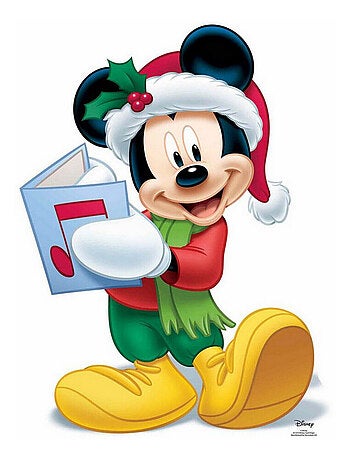 Figurine en carton Mickey Noël disney Hauteur 93 CM