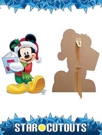 Figurine en carton Mickey Noël disney Hauteur 93 CM