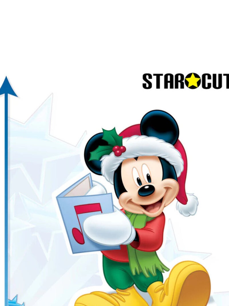 Figurine en carton Mickey Noël disney Hauteur 93 CM Rouge - Kiabi