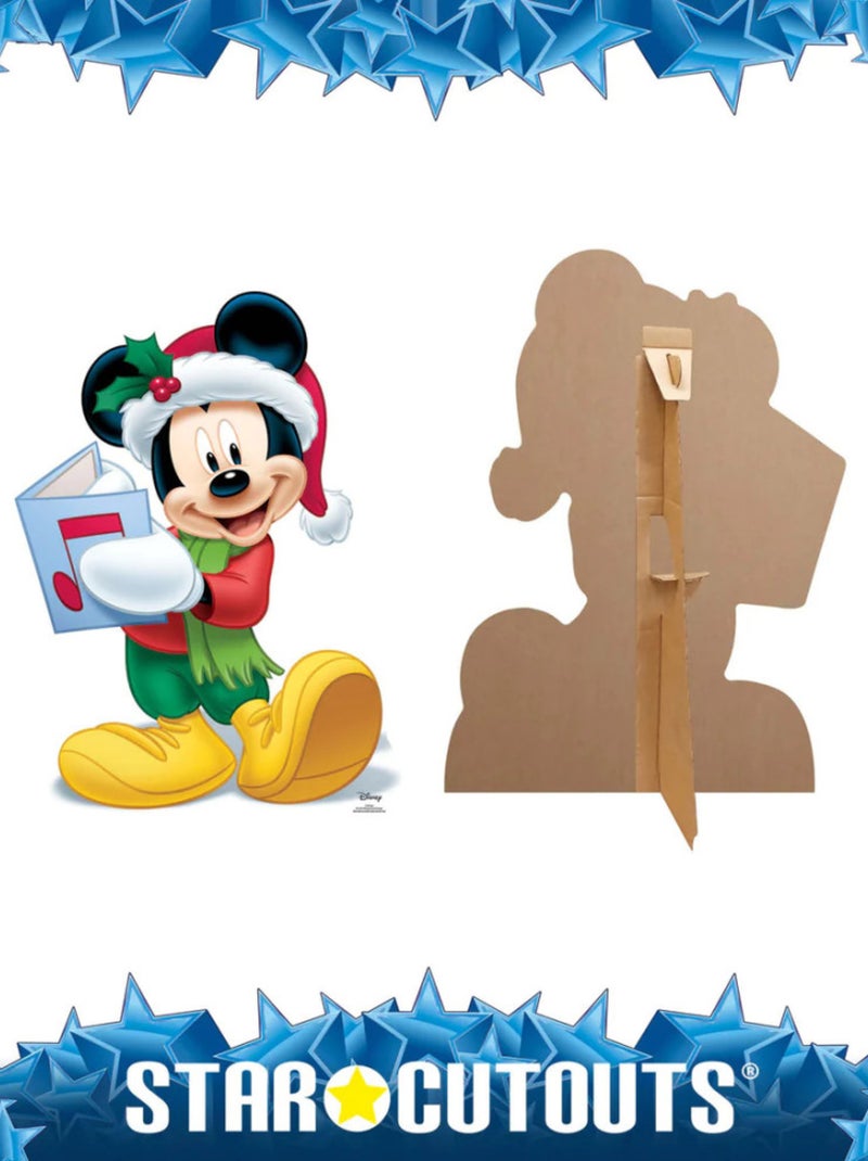 Figurine en carton Mickey Noël disney Hauteur 93 CM Rouge - Kiabi